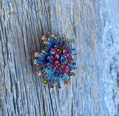 Starburst Magnetic Brooch - PINK, BLUE, GREEN