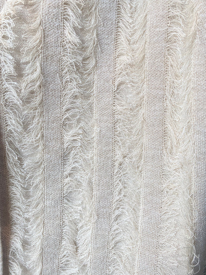 Eyelash Fringe Knit Vest - IVORY