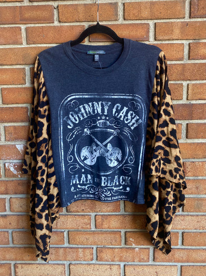 Up-cycled Band Tee - Johnny Cash