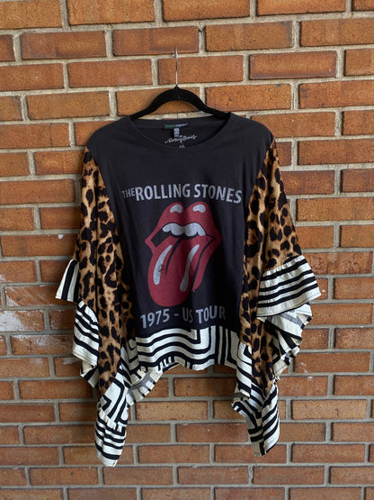 Up-cycled Band Tee - ROLLING STONES