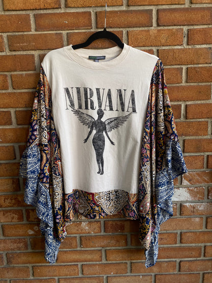 Up-cycled Band Tee - Nirvana