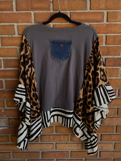 Up-cycled Band Tee - ROLLING STONES