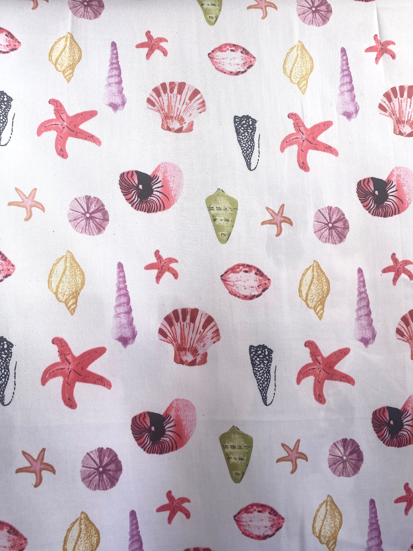 Square Satin Scarf - SEASHELL PRINT