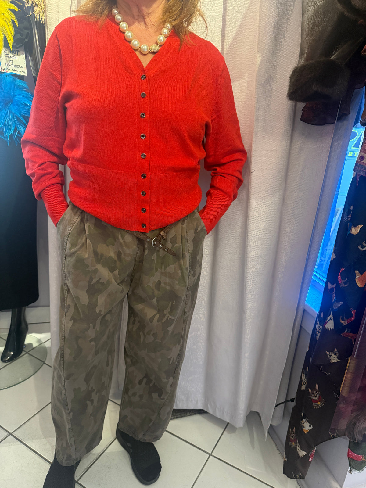 Cotton Camouflage Barrel Pant