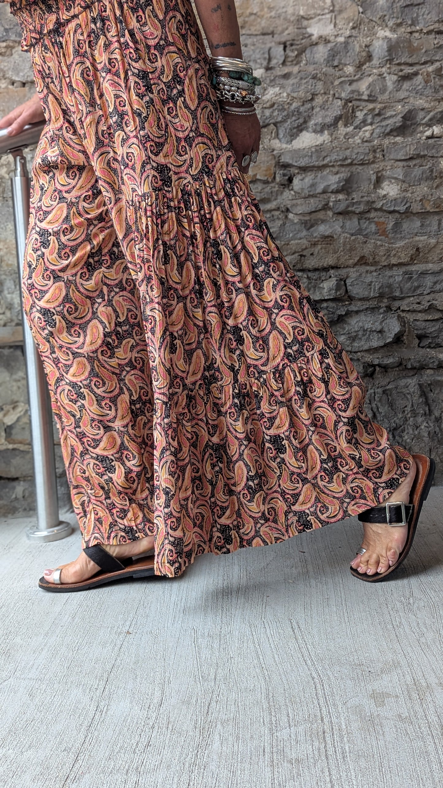 Paisley Boho Flowy Pant WITH POCKETS