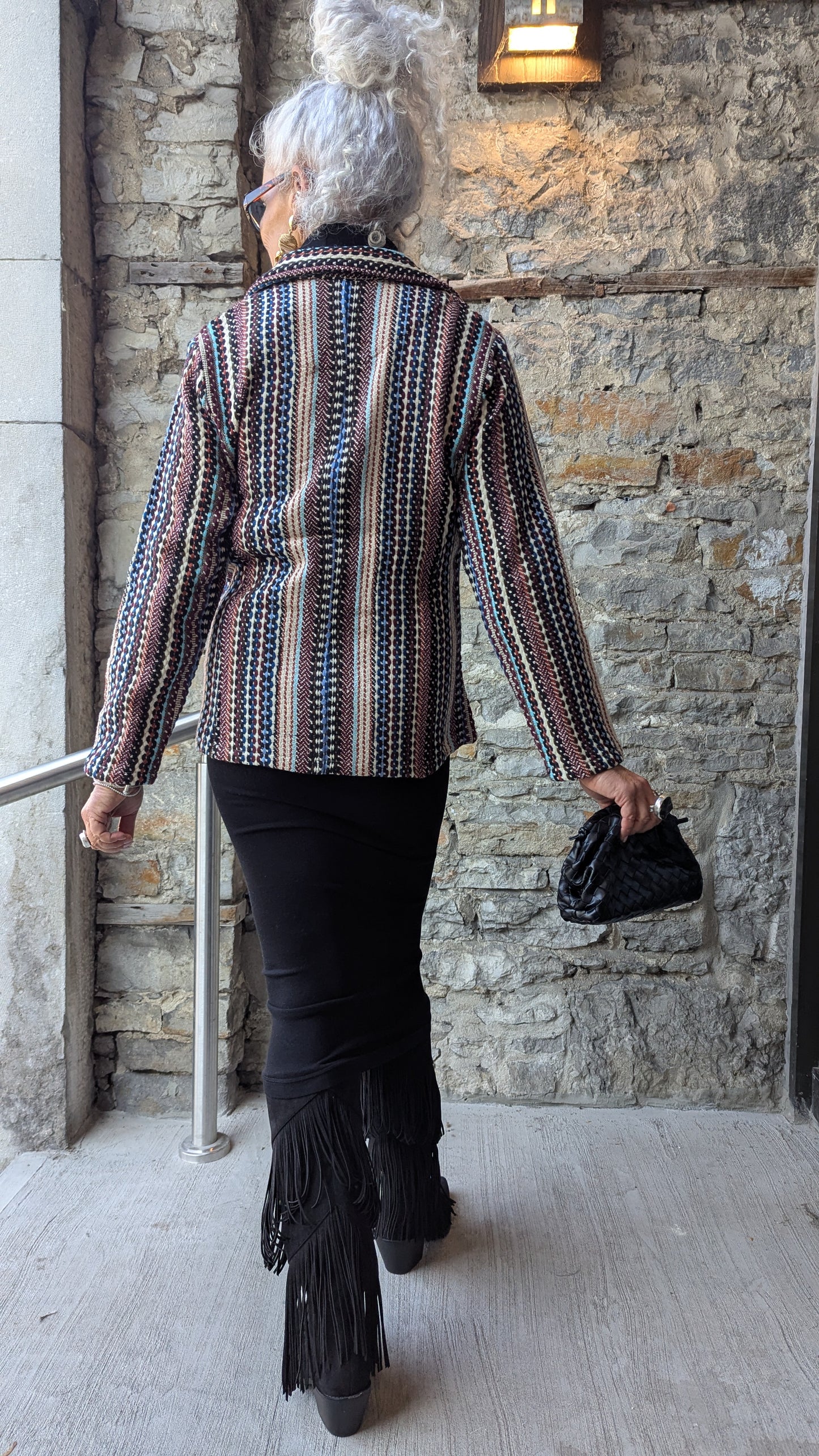 100% Cotton Multicolour Tapestry Blazer