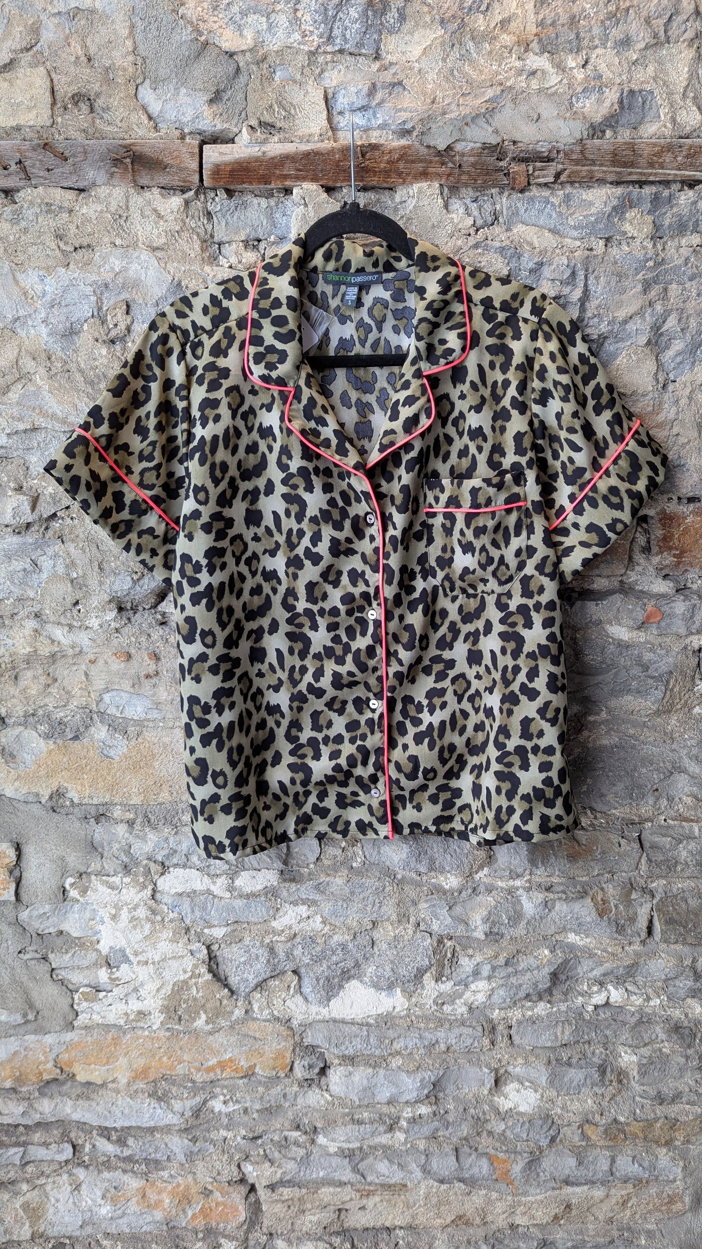 2 PC Cotton Animal Print and Hot Pink Pyjama Set