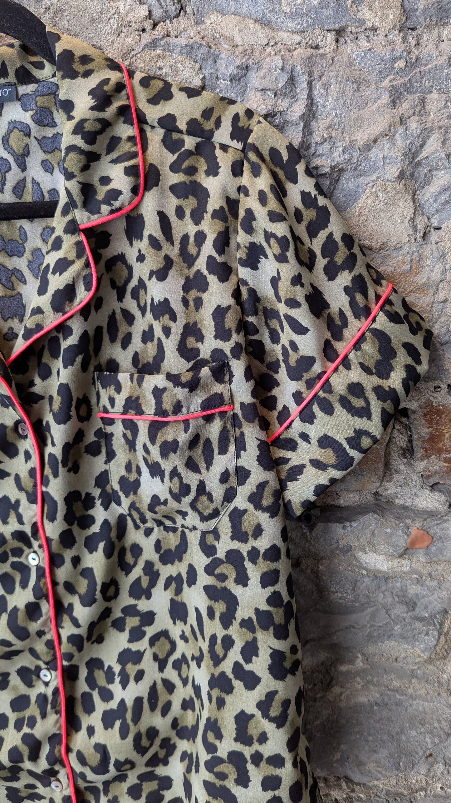 2 PC Cotton Animal Print and Hot Pink Pyjama Set