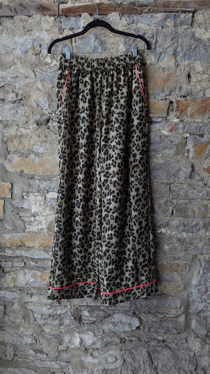 2 PC Cotton Animal Print and Hot Pink Pyjama Set