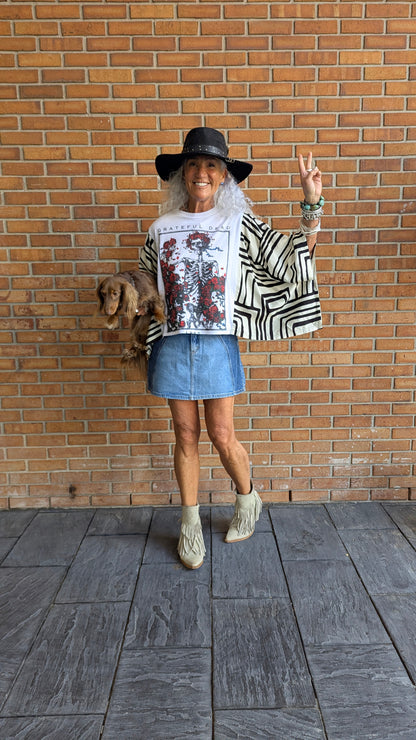 Up-cycled Band Tee - Grateful Dead