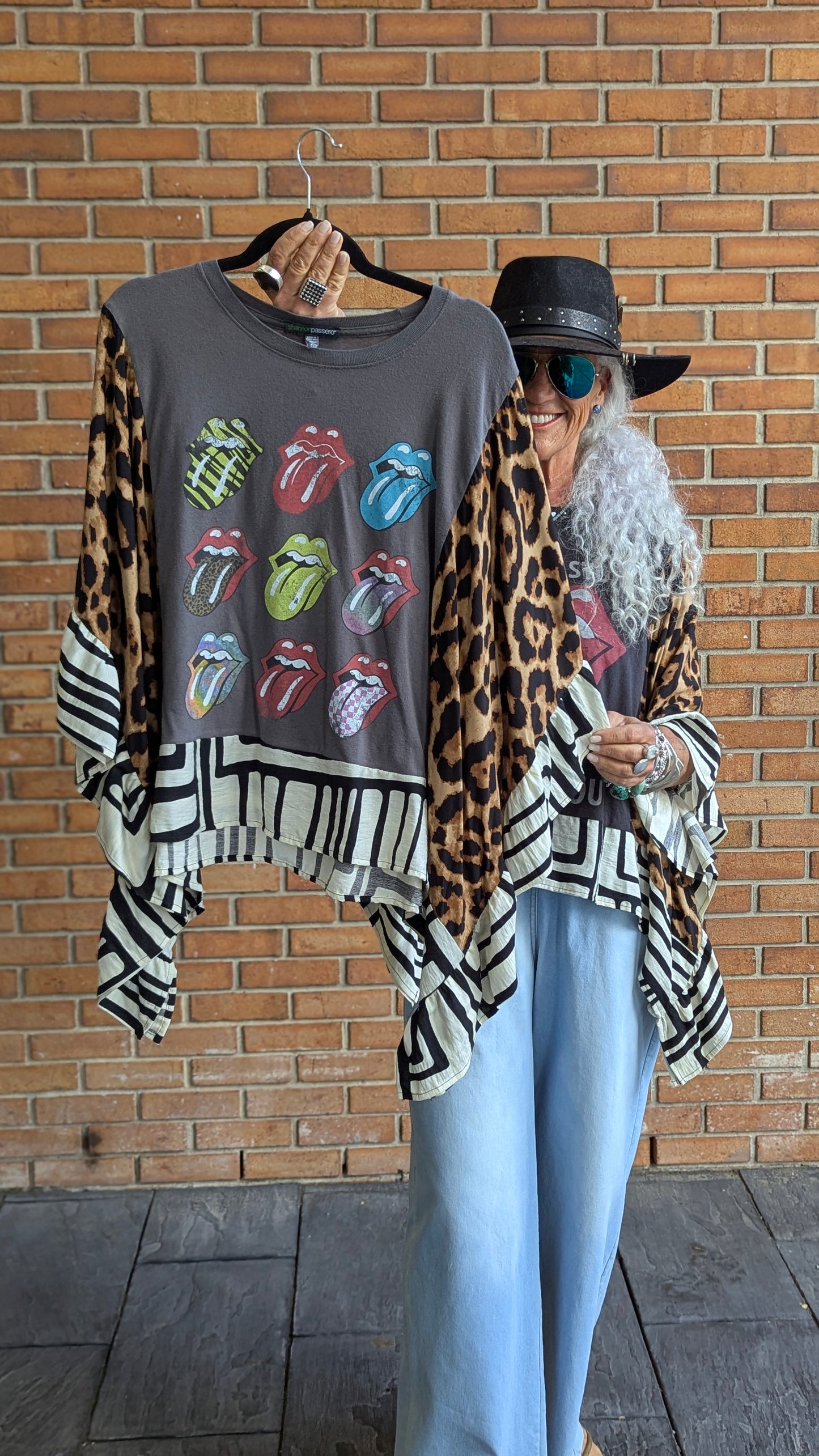 Up-cycled Band Tee - ROLLING STONES
