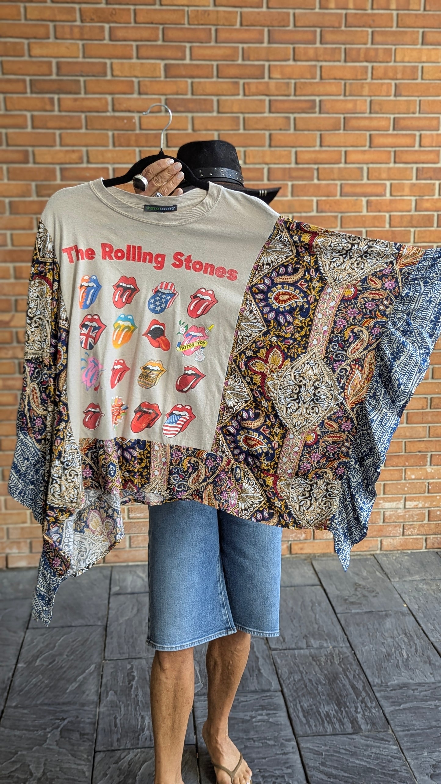 Up-cycled Band Tee - ROLLING STONES