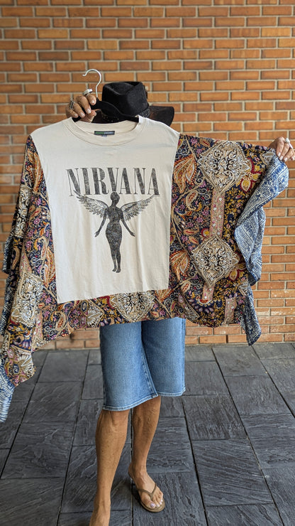 Up-cycled Band Tee - Nirvana