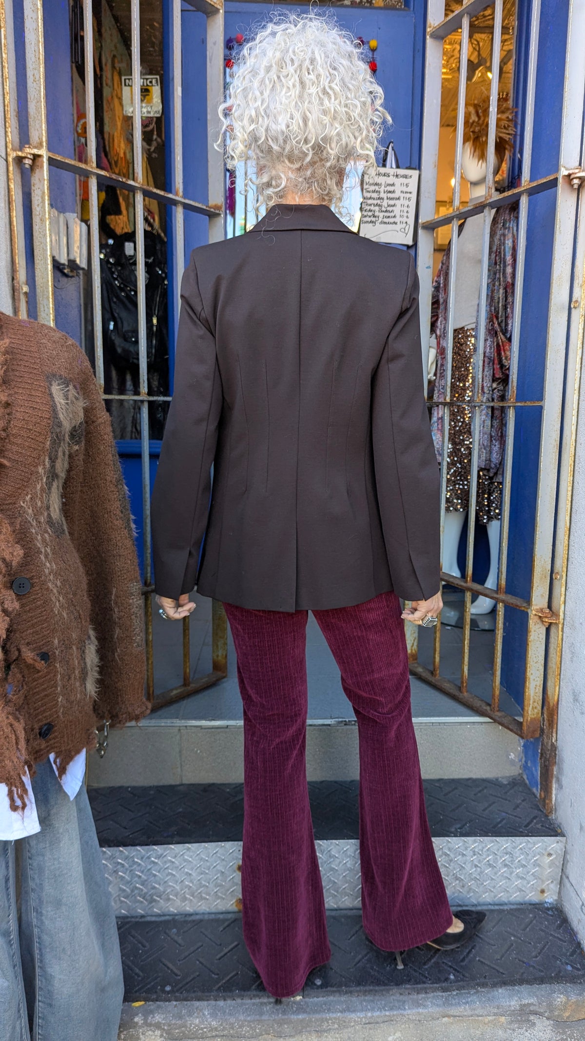 Fit And Flare Blazer - BROWN