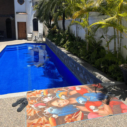 Unisex Reversible Quick Dry Towel - Parrots