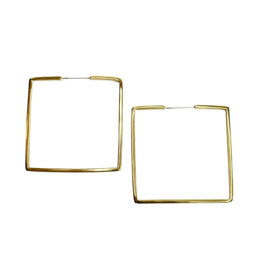 Square Hoop Earrings - GOLD