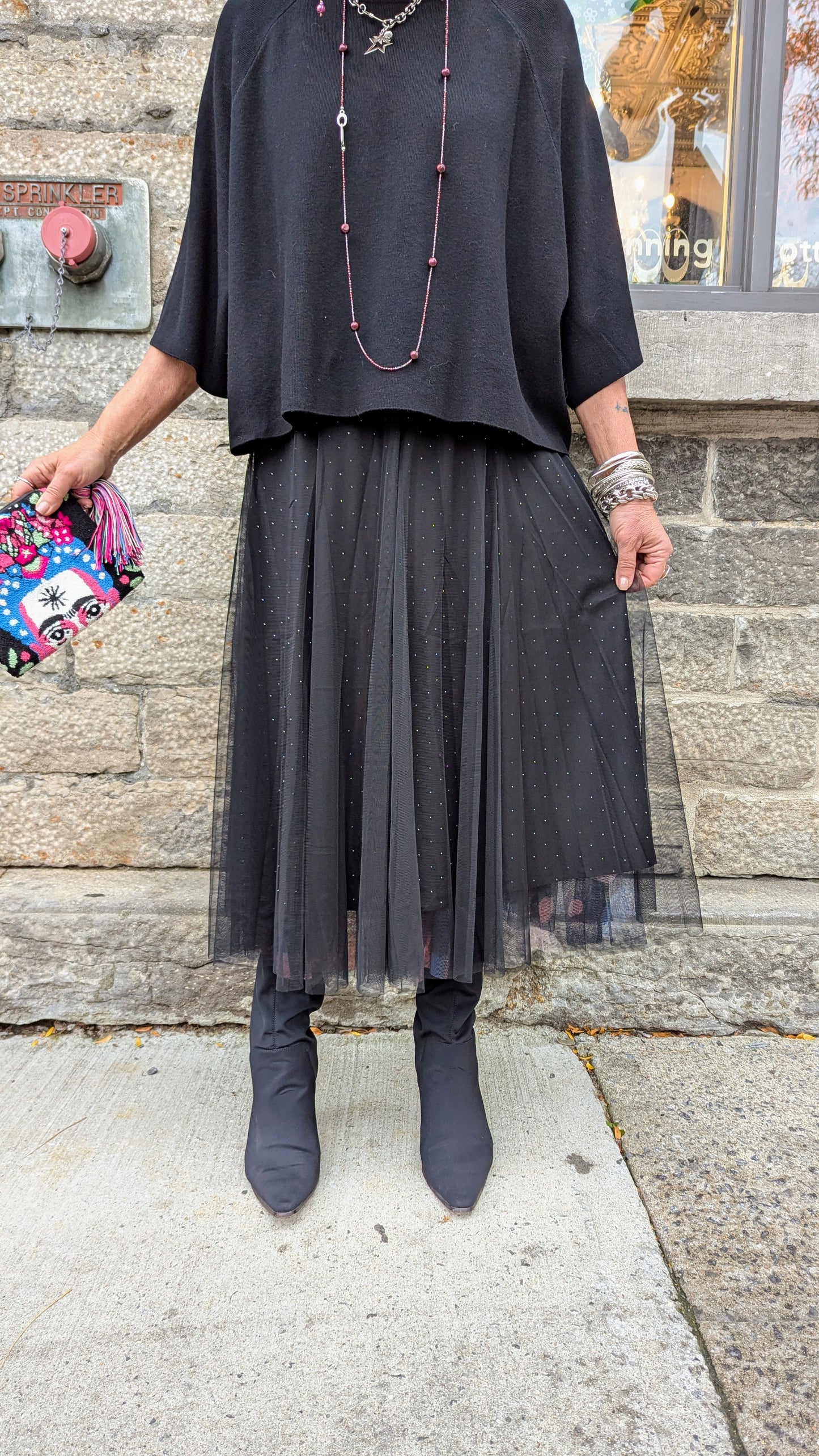 Reversible Animal Print Tulle Skirt